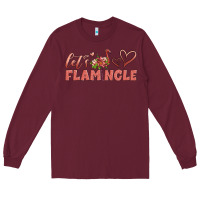 Burgundy let's flamingle Long Sleeve Tee - Artiststas