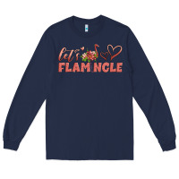 Navy let's flamingle Long Sleeve Tee - Artiststas