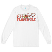 White let's flamingle Long Sleeve Tee - Artiststas