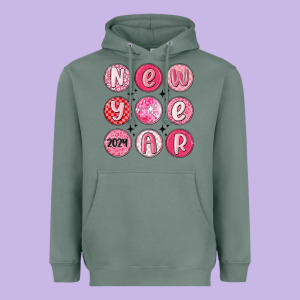 New Year 2024 Heavyweight Hoodie Designed By Maliassmallbusiness