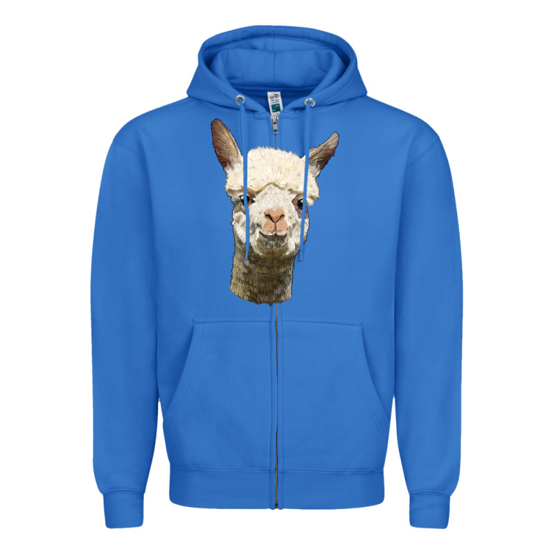 Alpaca Head Zipper Hoodie by LillyAllenDesigns | Teevron