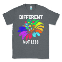 Charcoal Heather Different Not Less Daisy Autism Puzzle Classic Tee - CowhideDigitalArt