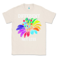 Natural Different Not Less Daisy Autism Puzzle Classic Tee - CowhideDigitalArt