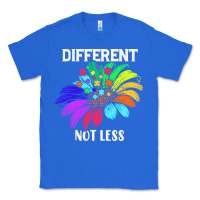 True Royal Different Not Less Daisy Autism Puzzle Classic Tee - CowhideDigitalArt