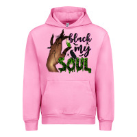 Fuchsia Pink Black my soul Urban Hoodie - NancyCooperArtShop