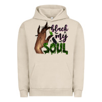 Pigment French Oak Black my soul Urban Hoodie - NancyCooperArtShop