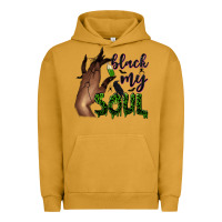 Pigment Peanut Butter Black my soul Urban Hoodie - NancyCooperArtShop