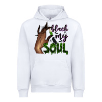 White Black my soul Urban Hoodie - NancyCooperArtShop