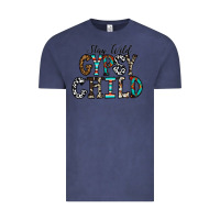 Vintage Denim stay wild gypsy child Vintage Tee - CowhideDigitalArt