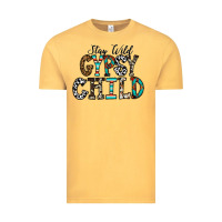 Vintage Mustard stay wild gypsy child Vintage Tee - CowhideDigitalArt