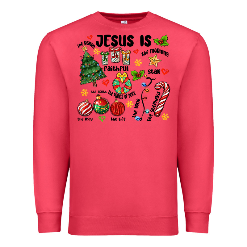 Religious Christmas Premium Sweatshirt by MaliasSmallBusiness | Teevron