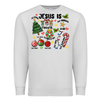 Dove Grey religious christmas Premium Sweatshirt - MaliasSmallBusiness
