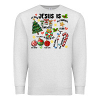 Oatmeal Heather religious christmas Premium Sweatshirt - MaliasSmallBusiness