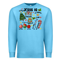 Ocean Blue religious christmas Premium Sweatshirt - MaliasSmallBusiness
