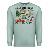 Seafoam religious christmas Premium Sweatshirt - MaliasSmallBusiness