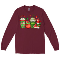Burgundy watermelon coffee Long Sleeve Tee - Jasminsmagicworld