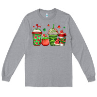 Heather Grey watermelon coffee Long Sleeve Tee - Jasminsmagicworld