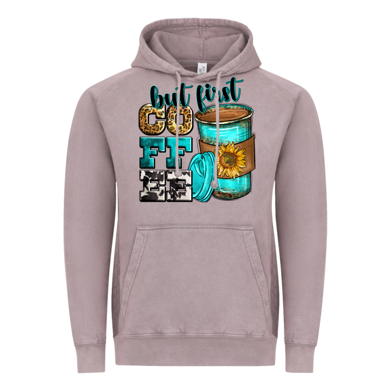 But First Coffee Vintage Hoodie by Zillion Design Studio | Teevron