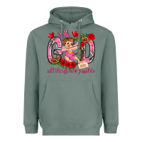 Sage with god all things are possible Heavyweight Hoodie - NancyCooperArtShop