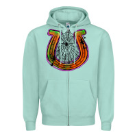 Seafoam halloween  horseshoe Zipper Hoodie - Jasminsmagicworld