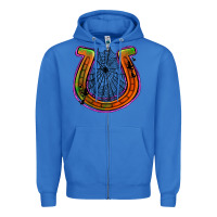 True Royal halloween  horseshoe Zipper Hoodie - Jasminsmagicworld