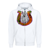 White halloween  horseshoe Zipper Hoodie - Jasminsmagicworld