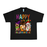Black Happy hallothankmas dog Urban Heavy Tee - FaDigitalArtStudio
