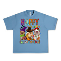 Pebble Blue Happy hallothankmas dog Urban Heavy Tee - FaDigitalArtStudio