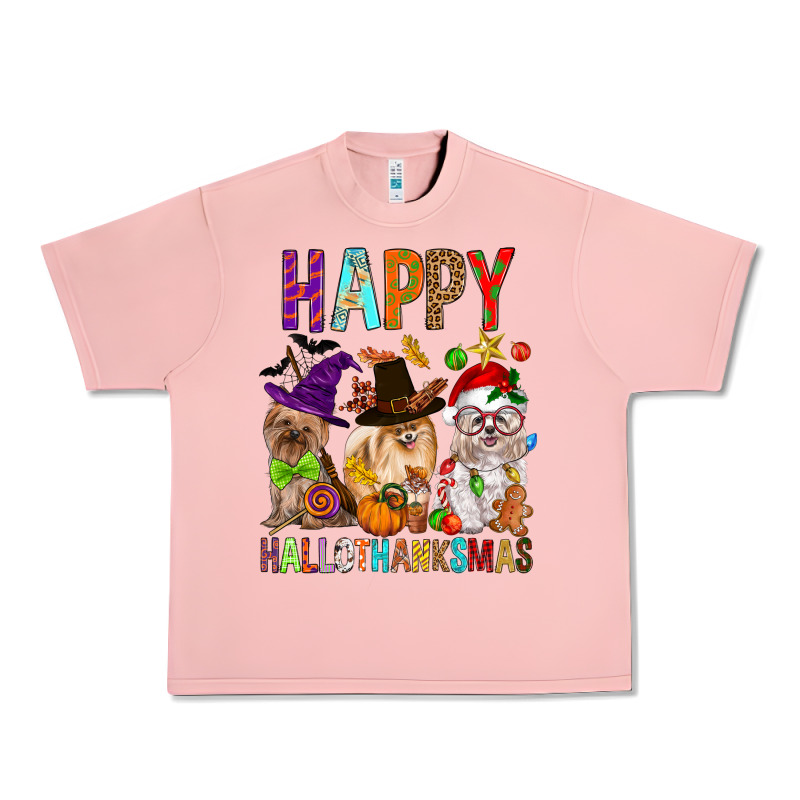 Happy Hallothankmas Dog Urban Heavy Tee by FaDigitalArtStudio | Teevron