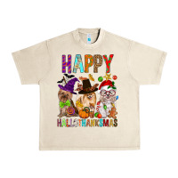 Sandshell Happy hallothankmas dog Urban Heavy Tee - FaDigitalArtStudio