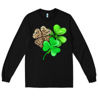 Black three clover Long Sleeve Tee - AdoDesignShop
