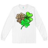 White three clover Long Sleeve Tee - AdoDesignShop