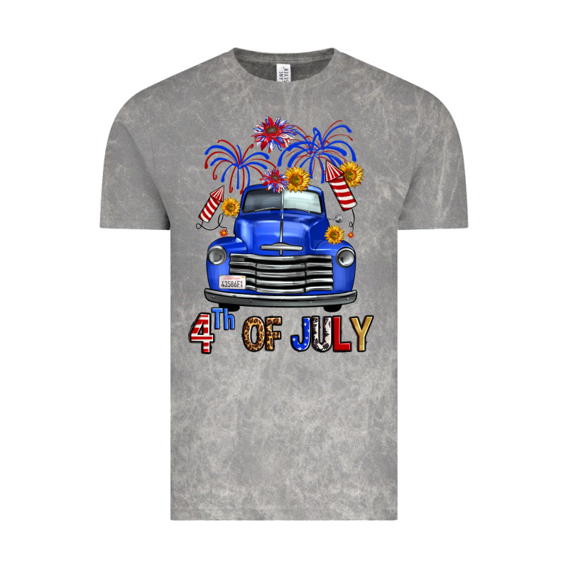 Western Fourth Of July Truck Vintage Tee by FaDigitalArtStudio | Teevron