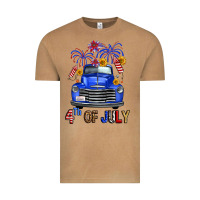 Vintage Camel western fourth of july truck Vintage Tee - FaDigitalArtStudio