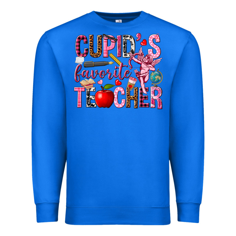 Cupids Favorite Teacher Premium Sweatshirt by NancyCooperArtShop | Teevron