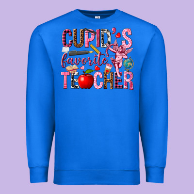 Cupids Favorite Teacher Premium Sweatshirt Designed By Nancycooperartshop