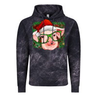 Cloud Black christmas pig Vintage Hoodie - RanaPortraitStore