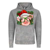 Cloud Rock christmas pig Vintage Hoodie - RanaPortraitStore