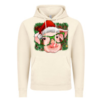 Vintage Artic christmas pig Vintage Hoodie - RanaPortraitStore