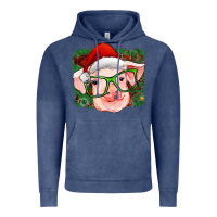 Vintage Denim christmas pig Vintage Hoodie - RanaPortraitStore