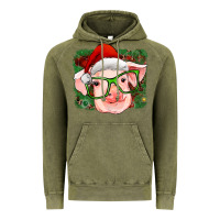 Vintage Olive christmas pig Vintage Hoodie - RanaPortraitStore