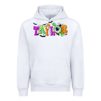 White Personalized Halloween Urban Hoodie - NancyCooperArtShop