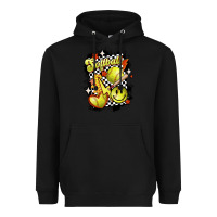 Black vintage softball Heavyweight Hoodie - MaliasSmallBusiness