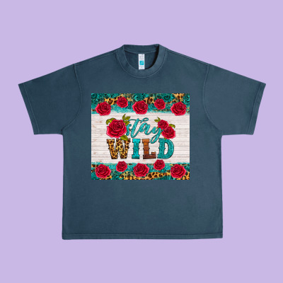 Stay Wild Urban Heavy Tee Designed By Hra Design Shop