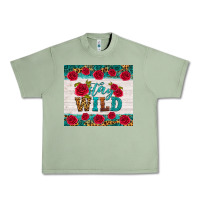 Oil Green stay wild Urban Heavy Tee - HRA Design Shop