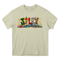 Mossy Christmas Jolly Teacher Heavy Core Tee - Artiststas
