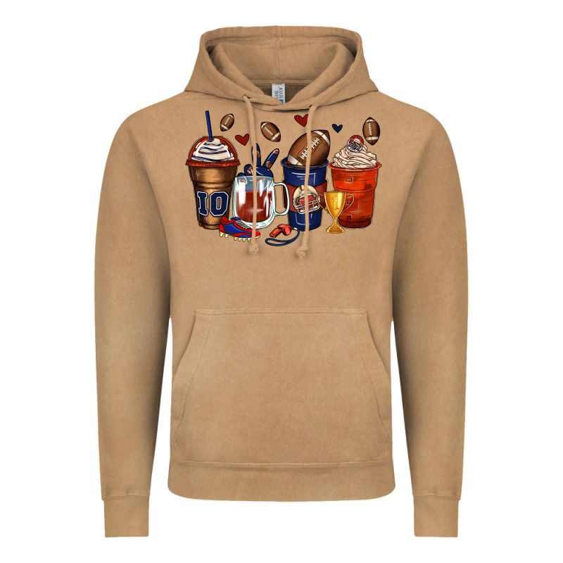 American Football Coffee Cups Vintage Hoodie by Zillion Design Studio | Teevron