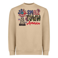Mushroom small town america Heavyweight Sweatshirt - CowhideDigitalArt