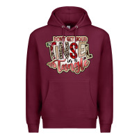 Burgundy dont get your tinsel in a tangle Premium Hoodie - SublimationCraftShop