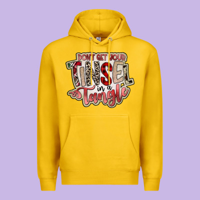 Dont Get Your Tinsel In A Tangle Premium Hoodie Designed By Sublimationcraftshop